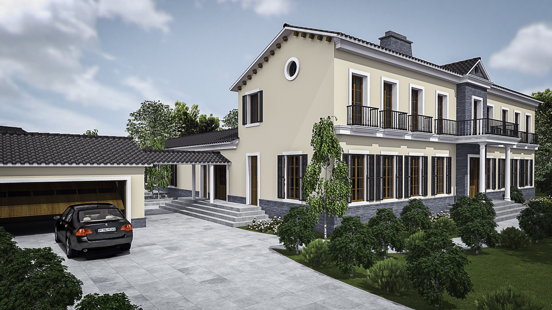 Render exterior vivienda